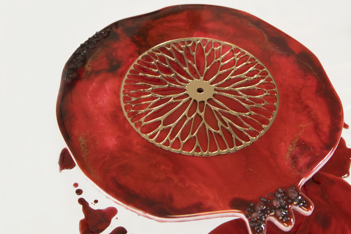 ԳԻՆԵԳՈՒՅՆ (WINE RED) փոշի-մետաղական գունանյութ - Image 2