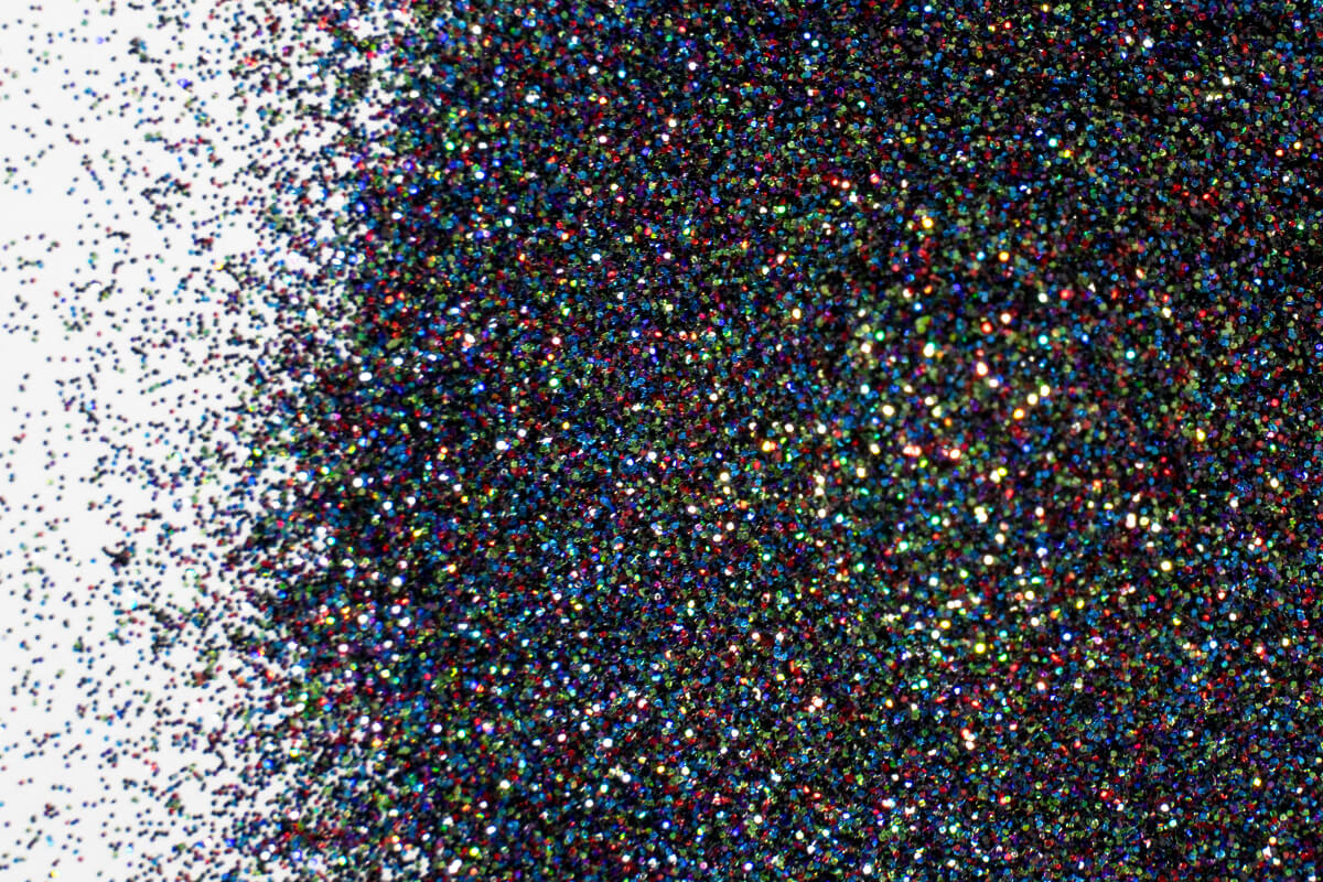 ՍԵՎ ՀՈԼՈԳՐԱՖԻԿ փոշի-փայլային գունանյութ (BLACK Holographic GLITTER POWDER) - Image 2